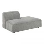 Modul otoman pentru canapea Bonami Selection Fairfield, partea dreaptă, gri deschis