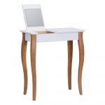 Măsuță de toaletă cu oglindă Ragaba Dressing Table, lungime 65 cm, albă