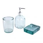 Set de accesorii de baie din sticlă Bubbles – Ego Dekor