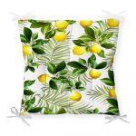 Pernă pentru scaun cu amestec de bumbac Minimalist Cushion Covers Lemon Tree, 40 x 40 cm