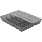 Organizator sertar pentru tacâmuri din plastic 39 x 32 cm Basic Plus - Rotho
