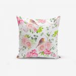 Față de pernă cu amestec din bumbac Minimalist Cushion Covers Colorful Bird Duro, 45 x 45 cm