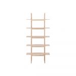 Bibliotecă din lemn masiv de stejar Gazzda Muse, 216 cm h