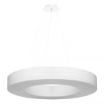 Lustră albă cu abajur textil ø 70 cm Galata Slim – Nice Lamps