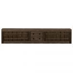 Comodă TV maro din lemn de pin 220x45 cm Hiku – BePureHome