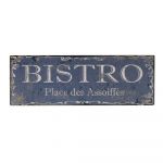 Semn din metal 40x14 cm Bistro – Antic Line