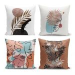 Set 4 fețe de pernă Minimalist Cushion Covers Cesso, 45 x 45 cm