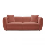 Canapea roșie 230 cm Bourbon – Bobochic Paris