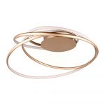 Plafonieră aurie LED cu abajur din metal Nala – Trio Select