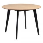 Masă dining în decor de stejar Actona Roxby, ø 105 cm