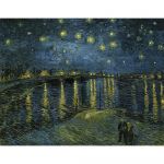 Tablou - reproducere 50x40 cm The Starry Night, Vincent van Gogh – Fedkolor