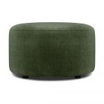 Puf din catifea Mazzini Sofas Debbie, ø 68 cm, verde