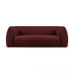 Canapea roșie cu tapițerie din catifea 225 cm Lando – Micadoni Home