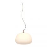 Lustră crem cu abajur din sticlă ø 34 cm Sapporo – it's about RoMi