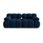 Canapea albastră cu tapițerie din catifea 188 cm Bellis – Micadoni Home