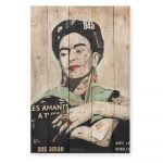 Semn din lemn 40x60 cm Frida Les Amants – Madre Selva