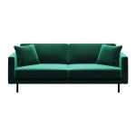 Canapea verde cu tapițerie din catifea 207 cm Kobo – MESONICA