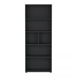 Bibliotecă gri antracit 80x205 cm Sign – Tvilum