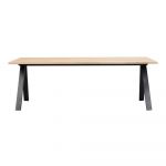 Masă de dining extensibilă cu blat din lemn de stejar 220x100 cm Carradale - Rowico