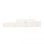 Colțar bej cu tapițerie bouclé (pe partea stângă) Jodie – Micadoni Home