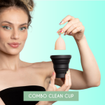 Combo Clean Cup - Sterilizator si Cupa menstruala Powder Roz A