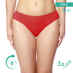 Slip de baie Maja - UV50+ - material reciclat - Roșu 4XL