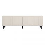 Comodă TV crem din lemn de pin 181x56 cm Miller – WOOOD
