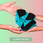 Combo PADS - 1 Absorbant reutilizabil XS, 1 absorbant reutilizabil S, 1 absorbant reutilizabil M