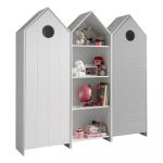 Șifonier de copii alb/gri deschis 173x171,5 cm CASAMI – Vipack
