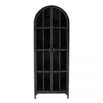Vitrină neagră din metal 56,5x152,5 cm Papole – Bloomingville
