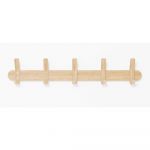 Cuier de perete din lemn de stejar Left Hook – Wireworks