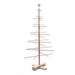 Brad de Crăciun din lemn Nature Home, înălțime 125 cm
