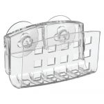 Suport transparent cu ventuze iDesign, 5 x 14 cm