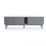 Masă TV albastră/gri 180x56 cm Corvo – Teulat