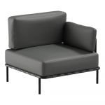 Modul de canapea de grădină gri închis (colț variabil) Salve – Sit Sit