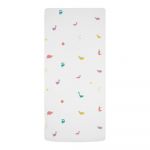 Cearceaf elastic de pat pentru copii din bumbac satinat stretch 200x90 cm Space Adventures - Butter Kings