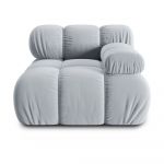Modul pentru canapea albastru deschis cu tapițerie din catifea (colț dreapta) Bellis – Micadoni Home