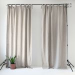 Draperie bej 140x200 cm Night Time – Linen Tales