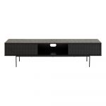 Masă TV neagră în decor frasin 180x44,5 cm Angus - Actona