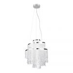 Lustră argintie LED ø 38 cm Pomp – Trio