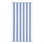 Prosop alb/albastru din bumbac 70x120 cm Stripe Jacquard – Bianca