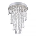 Plafonieră argintie LED ø 30 cm Pomp – Trio