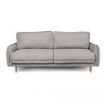 Canapea gri extensibilă cu tapițerie din stofă bouclé 215 cm Patti – Bonami Selection