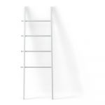 Scară decorativă albă din lemn masiv de plop Leana – Umbra