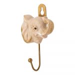 Cârlig bej de montat pe perete din ceramică Nosa – Bloomingville Mini