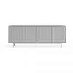 Comodă joasă gri 211x80 cm Sierra - Teulat