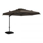 Umbrelă de soare kaki/neagră ø 350 cm Roma – Exotan