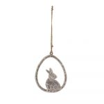 Decorațiune suspendată pentru Paște Ego Dekor Hare, înălțime 12,2 cm