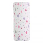 Prosop din bumbac pentru copii T-TOMI Tetra Pink Drops, 120 x 120 cm