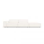 Colțar bej cu tapițerie bouclé (pe partea dreaptă) Jodie – Micadoni Home